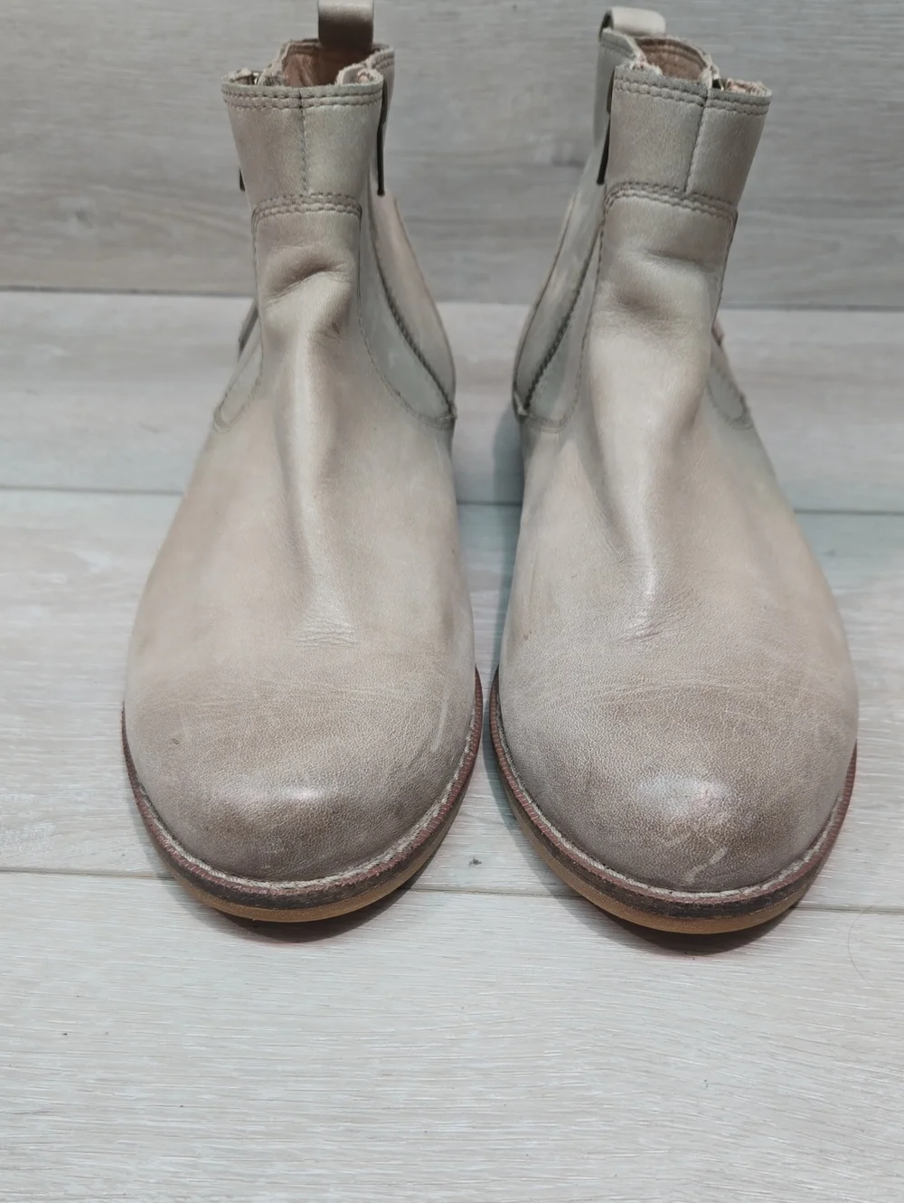 SoldTaos Women Double Time Ankle Leather Boots boho Shoes Sz 9.5